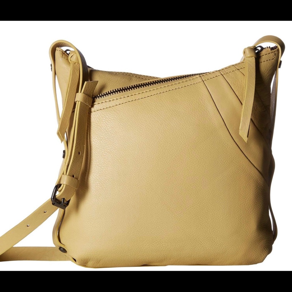 Kooba Light Yellow Stratford Hobo  Leather Handbag